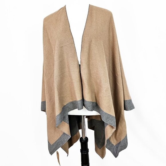 Melifluos Women's Shawl Wrap Poncho Ruana Cape Cardigan Sweater Open Front - Picture 1 of 6